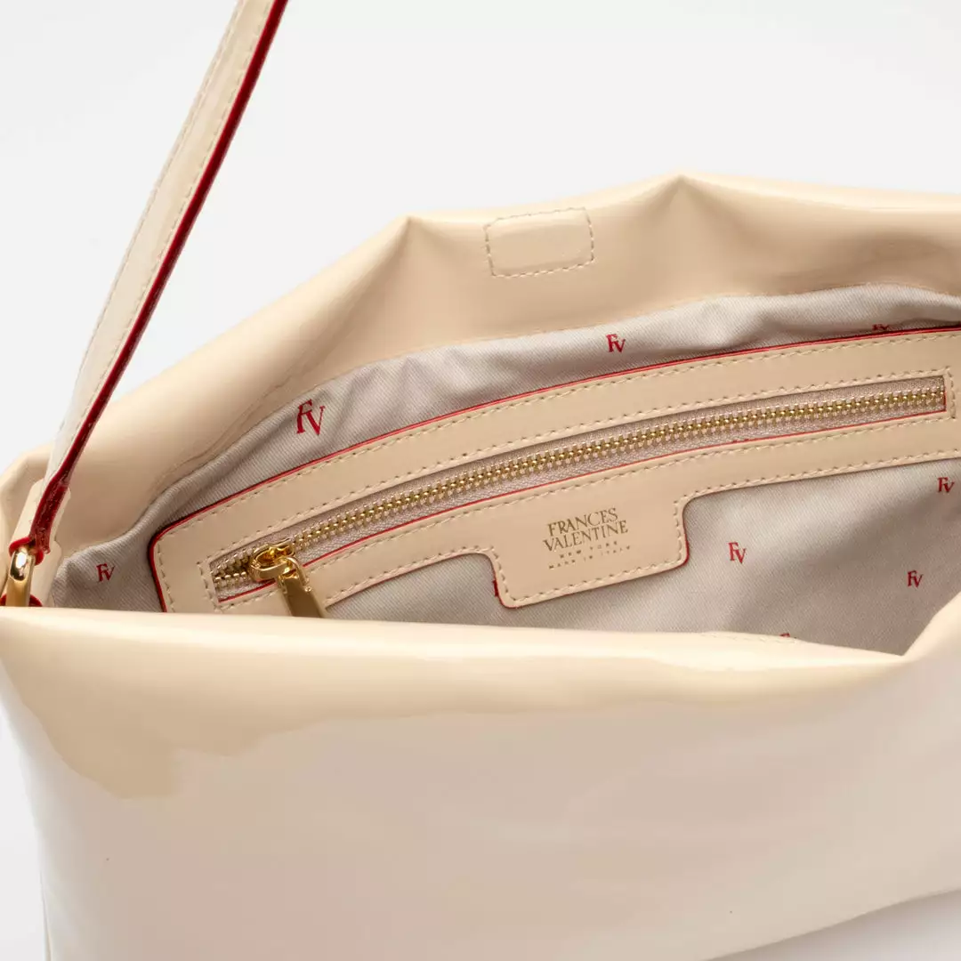 Frances Valentine Pooch Shoulder Bag Vegan Leather Shifting Sand 6 Frances Valentine Pooch Shoulder Bag Vegan Leather Shifting Sand