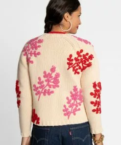 Frances Valentine Quince Floral Embroidery Cardi APPAREL
