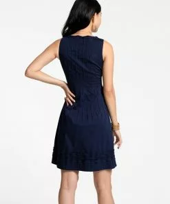 Frances Valentine Ribbon Dress Navy NEW ARRIVALS