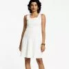 Frances Valentine Ribbon Dress White