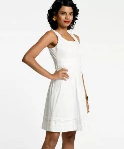 Frances Valentine Ribbon Dress White