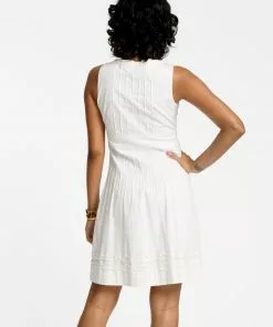 Frances Valentine Ribbon Dress White