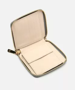 Frances Valentine Zip Around French Purse Soft Nappa Red Oyster Wallets