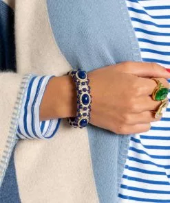 KJL Sapphire Crystal Cuff