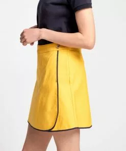Frances Valentine Scooter Skirt Yellow Navy