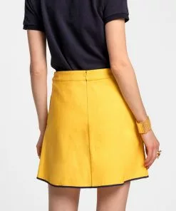 Frances Valentine Scooter Skirt Yellow Navy