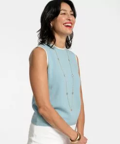 Frances Valentine Darling Shell Milano Stitch Light Blue