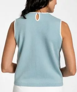 Frances Valentine Darling Shell Milano Stitch Light Blue