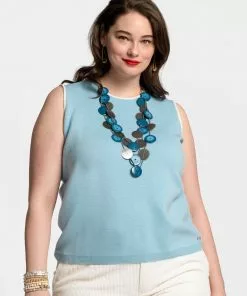 Frances Valentine Darling Shell Milano Stitch Light Blue