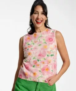 Frances Valentine Knit Shell Poppy APPAREL