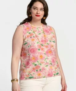 Frances Valentine Knit Shell Poppy APPAREL