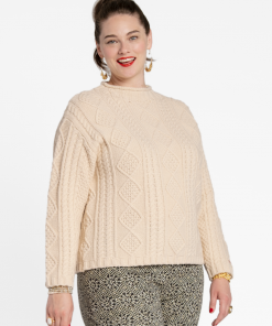 Frances Valentine Wool Fisherman Skipper Pullover Natural APPAREL 13 Frances Valentine Wool Fisherman Skipper Pullover Natural APPAREL