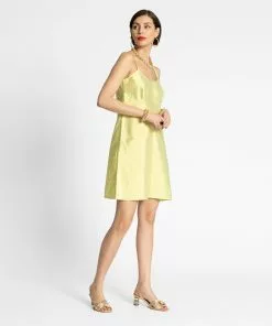 Frances Valentine Slip Dress Celery APPAREL