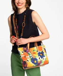 Frances Valentine Small Henry Tote Floral Explosion