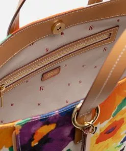 Frances Valentine Small Henry Tote Floral Explosion