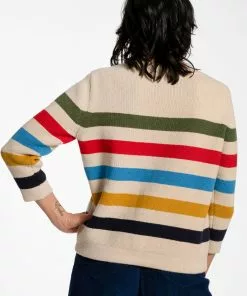 Frances Valentine APPAREL Boatman Sweater Natural Multi