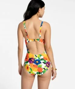 Frances Valentine APPAREL Reese One Piece Swimsuit Floral Explosion