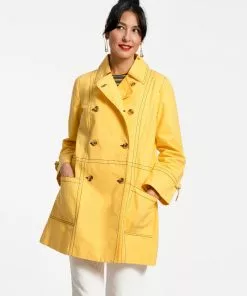 Frances Valentine APPAREL Trench Coat Yellow