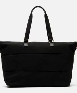 Frances Valentine Viv Work Tote Satin Nylon Black
