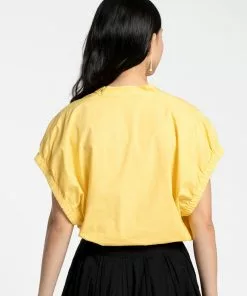 Frances Valentine NEW ARRIVALS V Neck Top Yellow 7 Frances Valentine NEW ARRIVALS V Neck Top Yellow