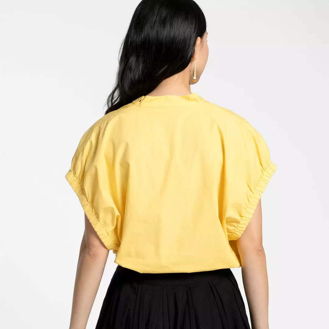 Frances Valentine NEW ARRIVALS V Neck Top Yellow 5 Frances Valentine NEW ARRIVALS V Neck Top Yellow