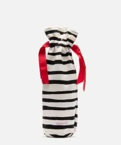 Frances Valentine Wine Bag Set Painterly Stripe Home Goods